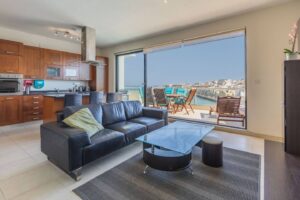 Sea View Apartment | Terrace | Central Marsaskala